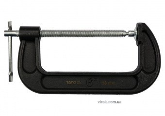 YATO Струбцина з гвинтовим затиском "G" подібна YATO; l= 150 мм (6")  | YT-64255