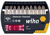 Wiha W26976 Набор бит , Xselector Diamant , 11 предметов , Diamant Torsion 25мм