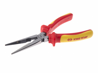 KING TONY Пассатижи тонк. нос 210 мм (1000 V) | 6318-08A