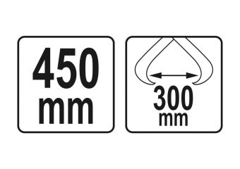 YATO Кліщі для перенесення дерев'яних колод YATO : Ø= 300 мм, l= 450 мм  | YT-79904