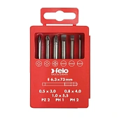 Набор бит FELO PROFI INDUSTRIAL, пластиковая упаковка, 6 штук (03092716)