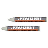 Крейда воскова маркувальна (біла), 2 шт Favorit | 04-340