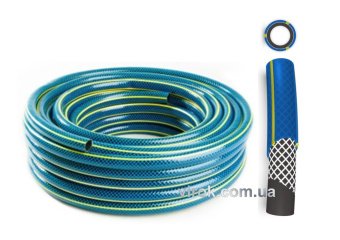 Шланг ПХВ водяний , присадиб. "BOS" з роб. тиск. 0,8 МПа, Ø=1", t=2.5 мм, l= 20 м