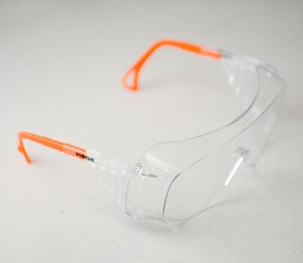 Окуляри захисні VIROK пол.+регул.дуж.плас,прозорі,покрит.від запотівання та подряпин,відкриті (72)