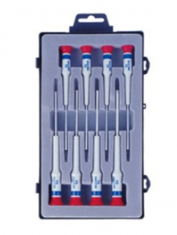 KING TONY Набор прецизионных отверток (SL) 8 предметов | 32218MR