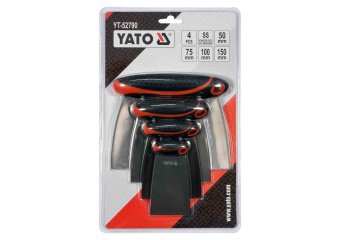 YATO Шпателі "японські" з нержавіючої сталі YATO : 50/75/100/150 мм, 4 шт  | YT-52790
