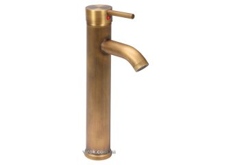 FALA Змішувач води для умивальника, високий "RETRO BRONZE 2" з кульовим регулятором  | 75837