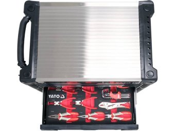 Шафа з інструментами YATO, на колесах, 7 шуфляд, 977x 725x 480 мм, набір 157 елем.