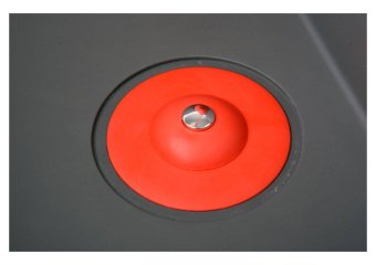 FALA Корок до ванни і раковин, силіконовий , Ø= 100 мм, червоний  | 74782