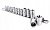 Набор головок TORX на планке TOPTUL 1/4"-1/2" E4-E24 14ед. GAAR1402