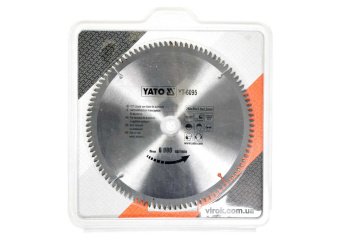 YATO Диск пиляльний по алюмінію YATO, 250х30х3.0x2.2 мм, 100 зубців, R.P.M до 6000 1/хв  | YT-6095