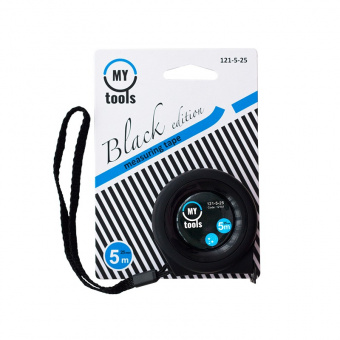 My Tools 121-5-25 Рулетка вимірювальна Black edition, 5м х25мм