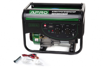 Генератор бензиновый 4-х тактный 2.5/2.8 кВт (ручной запуск) APRO