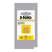 Бита FELO 5,5х1,0х25 мм TIN, 1/4, С 6,3, ВОХ (2 шт.) (02052067)