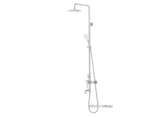 FALA Душовий комплект STEELY 2 : 2 функції, регульована висота 96- 126 см  | 75663