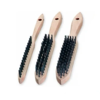 Щетка ручная 290х140 мм, стальная проволока 0.35 мм, 5-рядная LESSMANN