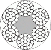 Трос  6,0 мм DIN 3060 (6x19) ЦБ