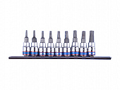 KING TONY Набор TORX 1/4" 9 ед. в держателе T8-T40 (на планке) | 2109PR