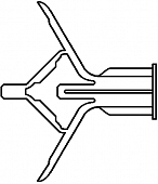 Дюбель "Бабочка" PF для основы 15-19 мм