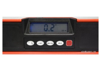 YATO Рівень електронний YATO: L= 610мм. 2 капсули, лазерний промінь, дисплей (3mm/10m), алюмінієвий 