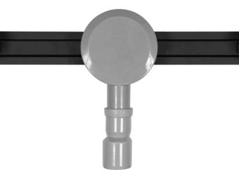 FALA Трап підлоговий лінійний з нержавіючої сталі, чорний SLIM BLACK; 80х 3х 7 см, сифон- 56 мм  | 7