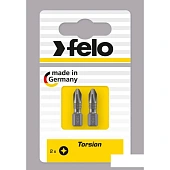 Бита FELO PH1х25 мм TORSION, 1/4, С 6,3. ВОХ (2 шт.) (02201201)