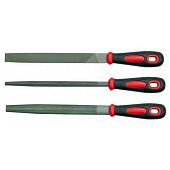 VOREL Напильники : L= 200мм, Набір 3 Шт/Уп.  | 25165