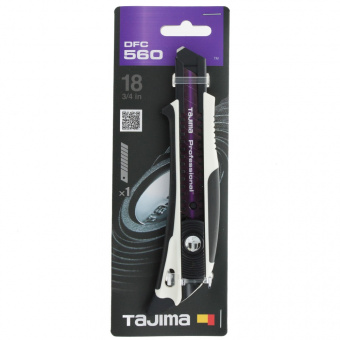 TAJIMA Нож 18mm, серия PREMIUM, DORA Fin Cutter Razar Black Blade, автоматический фиксатор