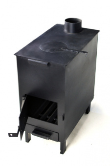 Печка-буржуйка с варочной поверхностью 7кВт, 620х290х530мм СИЛА