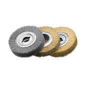 Щетка цилиндрическая 250х100х30-100 Стальная гофрированная проволока 0.20 мм. LESSMANN