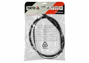 YATO Стержні поліпропіленові для зварювання/пайки пластику YATO: 2.5x5 мм, L=1 м, при t= 300°C, 5 шт