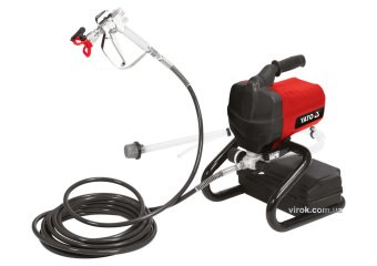 YATO Малярна станція гідродинамічна мережева 230В YATO, 650 Вт, витрата- 1,1 л/хв, шланг-7,5м  | YT-