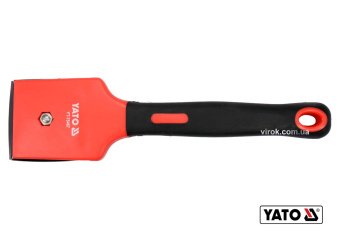 YATO Цикля-скребок з поліпропіленовим корпусом і гумовою ручкою YATO: лезо- 65 мм, l= 270 мм  | YT-7