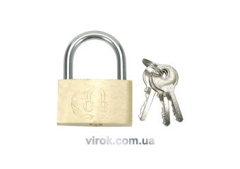 VOREL Замок навісний : L= 25 мм. латунний  | 77250