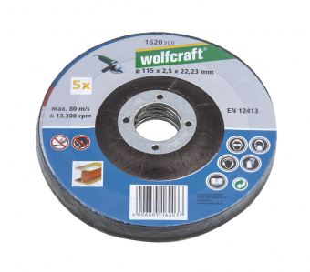Wolfcraft отрезных дисков (5 шт.) Ø 115 x 2,5 x 22,2 // 1620300