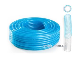 Шланг ПХВ зміцнений бензо-мастилостійкий з роб. тиск. 0,8 МПа, Ø=8 мм, t=1,6 мм, l= 50 м