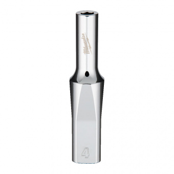 MILWAUKEE Головка хромована метрична подовжена 1/4'', 4мм | 4932479994