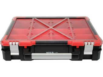 Органайзер пластиковий YATO з 12 комірками, 490x 420x 115 мм [4]