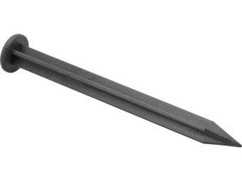 Полоса бар'єрна зі шпильками з HDPE FLO для рослин чорна, b= 40 мм, l= 10 м, 20 шпильок l=180 мм [9]