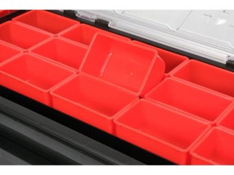 Ящик складний пластиковий YATO з 21 коміркою, 560x 305x 165 мм [3]