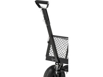 Візок присадибний з відкидн борт і чохлом на 4 колес YATO з повор дишлом, 130х59х25см, навант- 450кг