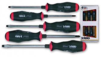 FELO Набор отверток FRІCO силовых CrMoV сталь хром. // 55095248