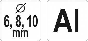 YATO Пристрій для кілкових сполучень YATO з діаметрами 6, 8, 10 мм, ширина 17- 50 мм  | YT-44120