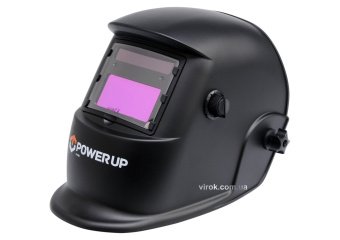 VOREL Маска зварювальника POWERUP з самозатемнювальним скло-фільтром 110 х 90 мм  | 74480