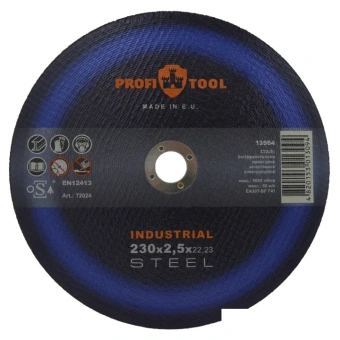 Круг отрезной по металлу PROFITOOL INDUSTRIAL 230х2.5х22.2 мм, EA30T-BF, F41, 6550 об/мин