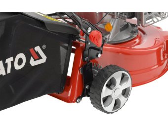Газонокосарка бензинова YATO 2,1кВт, ширина різання: Ø= 41см, травозбірник- 40л