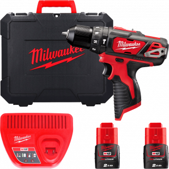 MILWAUKEE Дриль-шурупокрут з ударом акумуляторний , M12 BPD-202C  | 4933441940