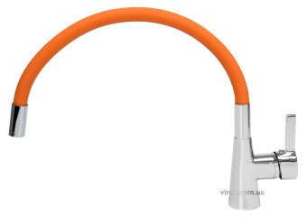 FALA Змішувач води "FLEXIBLE" для раковини з гнучкою оранжевою лійкою  | 75708