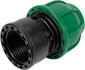 FLO Муфта до водяних пластикових труб з внутр. різьбою 25 мм- 1" поліпропіленова, для тиску 1 MPa | 