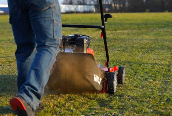 Аератор/Скарифікатор бензиновий YATO: 3,5кВт, шир- 38см, глиб- 8-12мм, збір.- 40 л